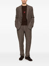 Emporio Armani Linen single-breasted blazer jacket
