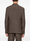 Emporio Armani Linen single-breasted blazer jacket