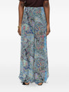 Etro Printed wide-leg trousers