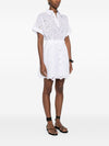Ermanno Firenze Embroidered cotton shirtdress