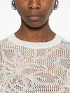 Fabiana Filippi Openwork crewneck t-shirt