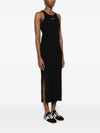 Maison Kitsuné Maison KitsunÃ© Logo ribbed tank dress