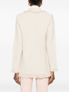 Elisabetta Franchi V-neck patch pockets Cotton double-breasted jacket