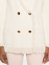 Elisabetta Franchi V-neck patch pockets Cotton double-breasted jacket