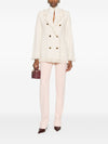 Elisabetta Franchi V-neck patch pockets Cotton double-breasted jacket