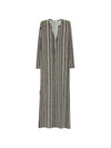 Siyu V-neck long sleeves side slits Baez kaftan dress
