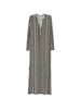 Siyu V-neck long sleeves side slits Baez kaftan dress