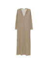 Siyu V-neck long sleeves Money kaftan dress