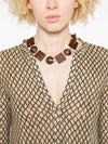 Siyu V-neck long sleeves Money kaftan dress