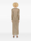 Siyu V-neck long sleeves Money kaftan dress