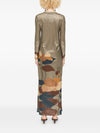 Siyu V-neck Ninfa kaftan dress