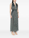 Siyu V-neck Ars long dress