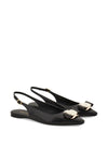 Ferragamo New Vara Plate Flat Slingback