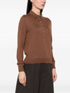 Beyou Cashmere and silk polo sweater
