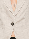 Emporio Armani Linen single-breasted jacket