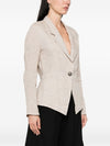 Emporio Armani Linen single-breasted jacket