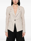 Emporio Armani Linen single-breasted jacket