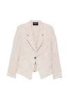 Emporio Armani Linen single-breasted jacket