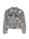 Minime Paris Printed denim jacket