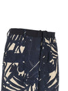 Emporio Armani Printed linen blend shorts