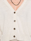 Base Linen and cotton blend cardigan