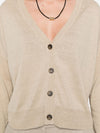 Base Linen and cotton blend cardigan