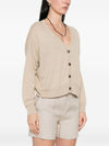 Base Linen and cotton blend cardigan
