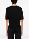 Soft Goat V-neck short sleeves Cashmere v-necked sweater