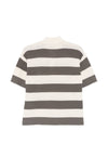 Ami Paris Ami De Coeur striped polo shirt