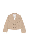 Emporio Armani Cotton double-breasted jacket