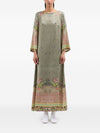 Pierre Louis Mascia A-line silhouette Printed silk dress