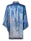 Pierre Louis Mascia Printed silk kimono