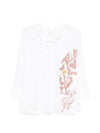 Trame Auree V-neck Linen shirt