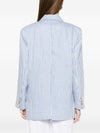White Sand Linen blend single-breasted jacket