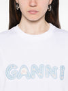 GANNI T-shirts and Polos WHITE