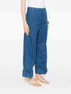 White Sand Cotton and linen blend trousers