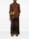 Pierre Louis Mascia Silk printed trousers