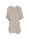 Alysi Cotton blend striped dress