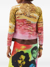 Versace IT Printed silk cardigan
