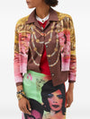 Versace IT Printed silk cardigan