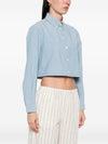 Maison Kitsuné Maison KitsunÃ© Baby Fox cropped shirt