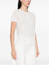Base Linen and cotton blend t-shirt