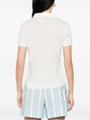 Base Linen and cotton blend polo shirt