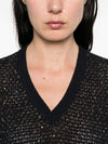 Fabiana Filippi V-neck short sleeves Embellished v-necked top