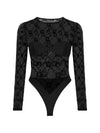 Marine Serre Moonogram pattern Moonogram bodysuit