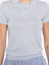 Base Linen and cotton blend polo shirt