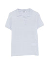 Base Linen and cotton blend polo shirt