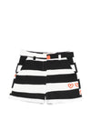 Alessandro Enriquez Striped cotton shorts