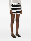 Alessandro Enriquez Striped cotton shorts