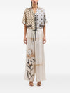 Pierre Louis Mascia Printed silk trousers